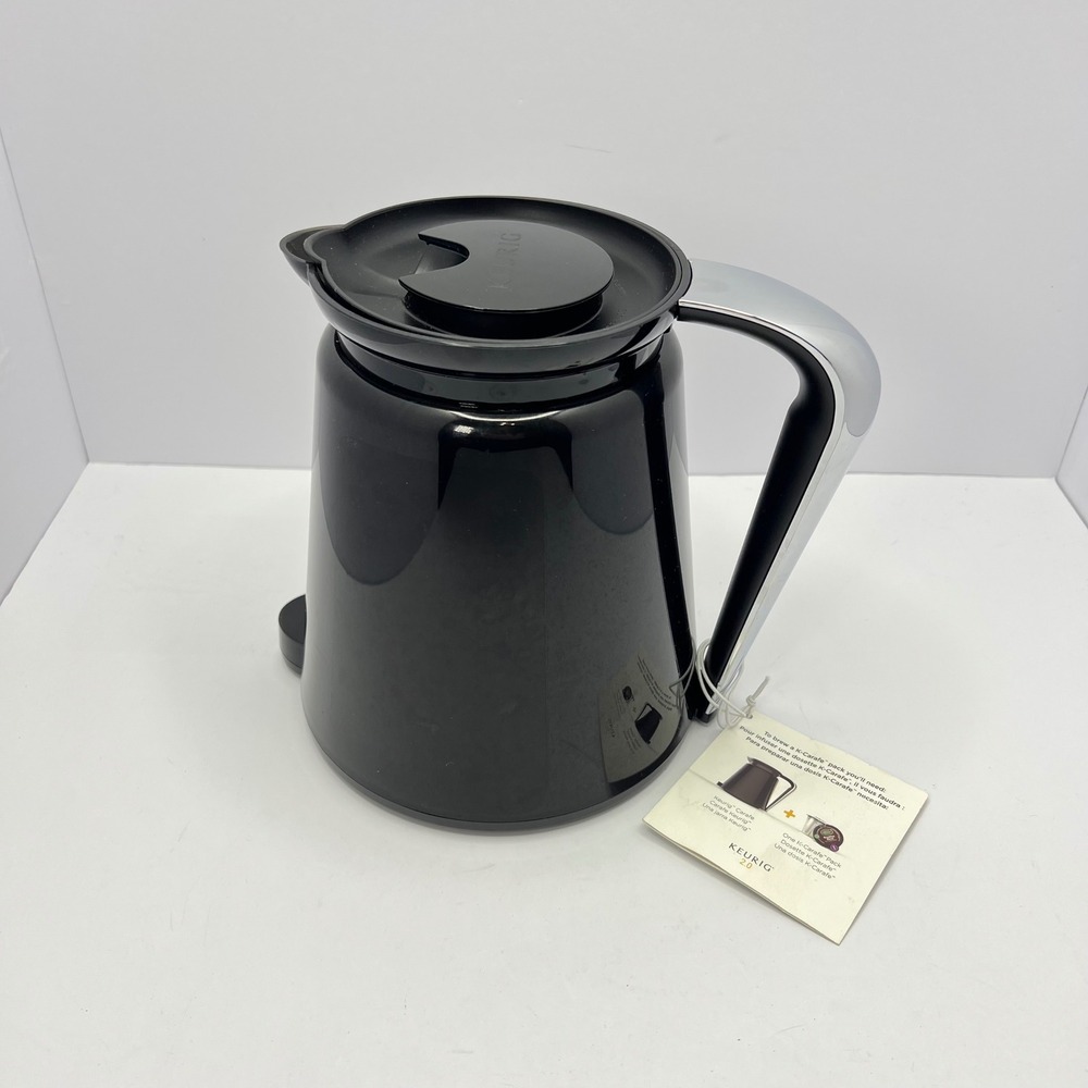 NEW Keurig Black Thermal Carafe 4-Cup Capacity Coffee Pot Replacement‎ Chrome